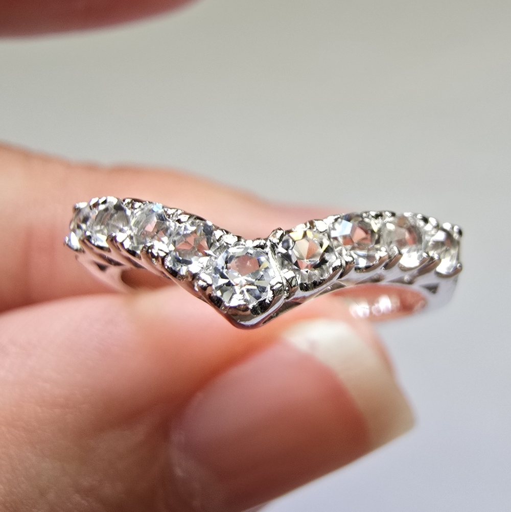 Vintage Sterling Silver Wishbone Band